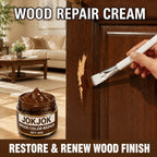 Wood Repair Paste — All-Purpose Wood Restorer for Scratches, Cracks & Gouges on Doors, Cabinets, Tables, Chairs & Hardwood Floors, Blends Wood Tones for Seamless Furniture Repair