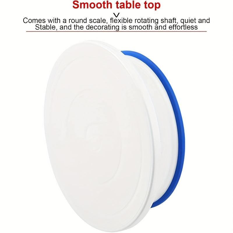 Rotating Cake Stand 11 Inch Non-Slip Base Smooth Spinning Turntable for Cake Decorating Icing Frosting Baking Display