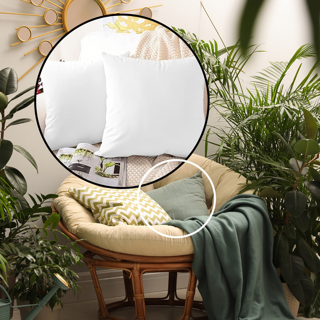 Pillow Inserts 4 Pack White – Choose 12x20, 18x18 or 20x20 Inch | Upgraded Fabric, Waterproof & Soft Touch Options | Square & Lumbar Throw Pillow Stuffer for Couch, Bed, Sofa, Patio & Living Room