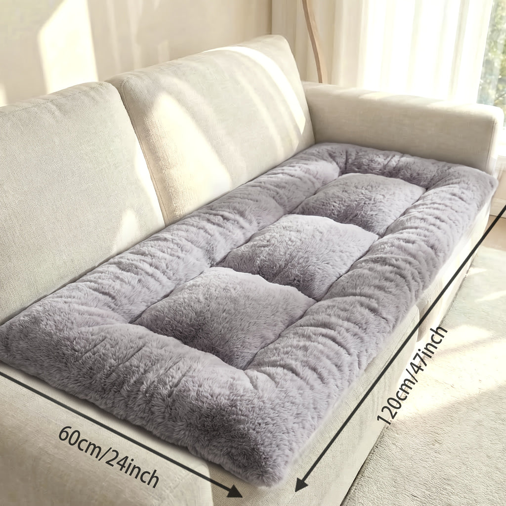 Foldable Sofa Mattress Soft Gray Floor Bed for Bedroom Dormitory Hotel – Twin Queen King Sizes, Skin-Friendly Sleep Aid