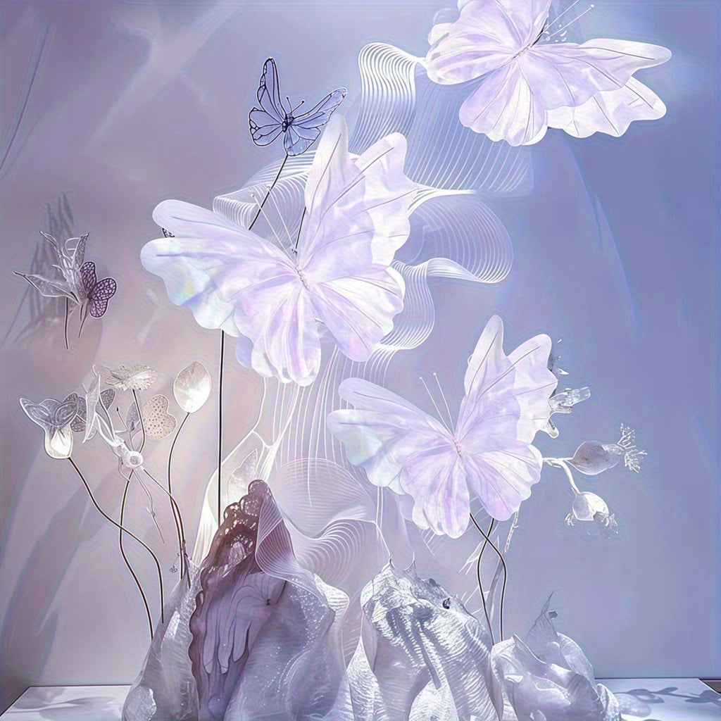 3D Butterfly Wall Decorations 3pcs Large 50cm Artificial Butterfly Party Decor for Baby Shower Wedding Birthday Home Bedroom Nursery Supplies – Set of 3
