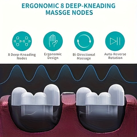 Foot Massager with Heat & Deep Kneading Compression for Legs, Feet & Arms – Electric Shiatsu Foot Massager for Home or Office Relief, Ideal Gift for Birthday, Christmas, Valentine's Day & Holidays