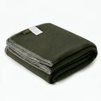 Merino Wool Blanket – Large 62”×86” Warm Thick Washable Throw | Sofa, Bed, Camping & Outdoor | 6 Colors | All Seasons