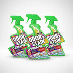 Pet Odor & Stain Eliminator Enzyme Spray 3-Pack – All-Natural Enzyme Cleaner for Dog & Cat Urine, Carpet, Upholstery, Tile & Multi-Surface Messes, Safe for Pets & Children