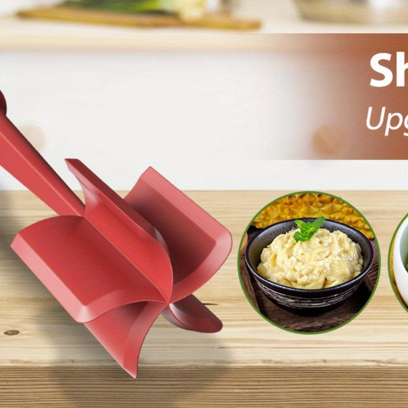 3-Piece Handheld Mixing Spatula & Chopper Set – Break-Resistant, Heat-Resistant Non-Stick Blend & Chop Tool – Potato Masher, Salad Chopper & Food Grinder – Kitchen Essentials
