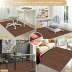 Office Chair Mat Floor Protector – Anti-Slip Desk Chair Rug Pad for Carpet & Hardwood Floors, 3 Sizes, Black, Brown & Dark Gray