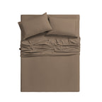 Bamboo Blend Cooling Sheet Set 6-Piece 2000 Thread Count Satin | Deep Pocket 16" Hypoallergenic Breathable Bed Sheets, Twin Full Queen King Cal King, 20 Colors