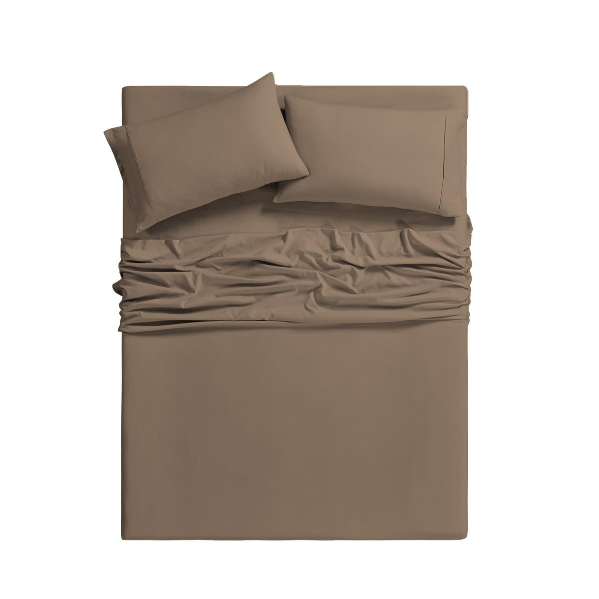 Bamboo Blend Cooling Sheet Set 6-Piece 2000 Thread Count Satin | Deep Pocket 16" Hypoallergenic Breathable Bed Sheets, Twin Full Queen King Cal King, 20 Colors