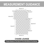 L-Shape Sectional Sofa Cover Non-Slip Machine Washable Chaise Lounge Slipcover Pet-Friendly Loveseat 3-Seater Right Chaise 9 Colors