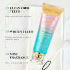 Niacinamide Toothpaste Mint Peach Flavor 3.52oz - Deep Cleaning Whitening Toothpaste Freshens Breath Natural Oral Care Daily Dental Hygiene