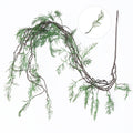 Large Realistic Artificial Ivy & Fern Hanging Plant - Lifelike Fake Vine with Lush Green Foliage, Durable Plastic, Indoor & Outdoor Decor for Home, Office, Porch & Balcony