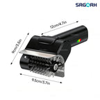 Cordless Electric Grill Brush – 800 RPM Rotating BBQ Cleaning Tool, 2000mAh Rechargeable, 304 Stainless Steel Bristles, Includes Replacement Head & Gloves, Portable Outdoor Grill Scrubber