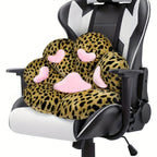 Cat Paw Cushion Jumbo Plush 23.6"x27.6", Oversized Cute Cat Paw Print Pillow with Quilted Cover & Filling for Office Chair, Gaming Chair, Bed & Floor Decor