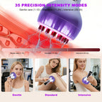 Lymphatic Drainage Massager 4-in-1 Cellulite Massager & Fascia Blaster, 35-Speed Body Sculpting Tool for Face Legs Arms Belly Neck, 90-Min Battery Wireless Portable Pain Relief