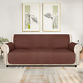 Universal Fit Sofa Slipcover Protector Washable 3 4 Seater, 5-Layer Quilted Pet-Friendly Couch Cover with Elastic Straps – Recliner & Loveseat Compatible, Non-Slip Furniture Protector for Living Room