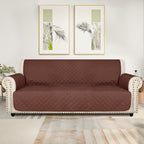 Universal Fit Sofa Slipcover Protector Washable 3 4 Seater, 5-Layer Quilted Pet-Friendly Couch Cover with Elastic Straps – Recliner & Loveseat Compatible, Non-Slip Furniture Protector for Living Room