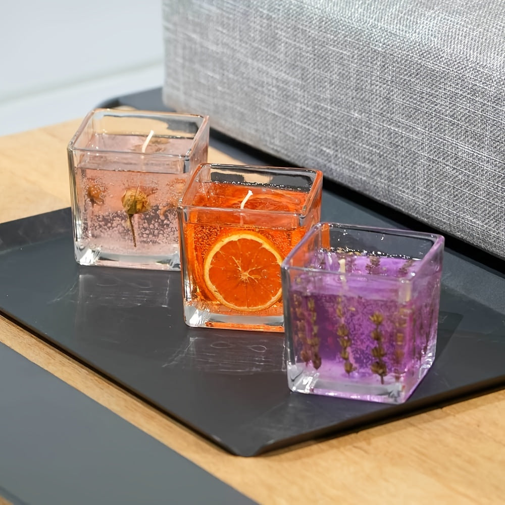 Floral Scented Candle 550g with Real Flower Inlay – Lavender, Rose & Orange Botanical Fragrance Candle in Glass Jar | Long-Lasting Aromatherapy Home Perfume, Perfect Birthday & Housewarming Gift