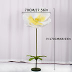 Super Large Poppy Artificial Paper Flowers 1pc – Oversized Handcrafted Paper Art Flower for Wedding Scene, Shop Window & Home Decor, Fake Floral Centerpiece Decoration