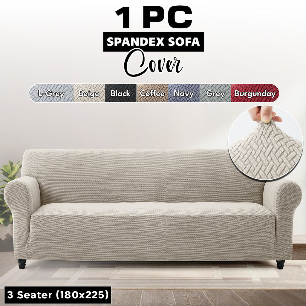Stretch Spandex Sofa Cover 1 2 3 Seater Elastic Couch Slipcover Anti-Scratch Pet-Friendly Machine Washable Furniture Protector Holiday Gift