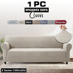 Stretch Spandex Sofa Cover 1 2 3 Seater Elastic Couch Slipcover Anti-Scratch Pet-Friendly Machine Washable Furniture Protector Holiday Gift