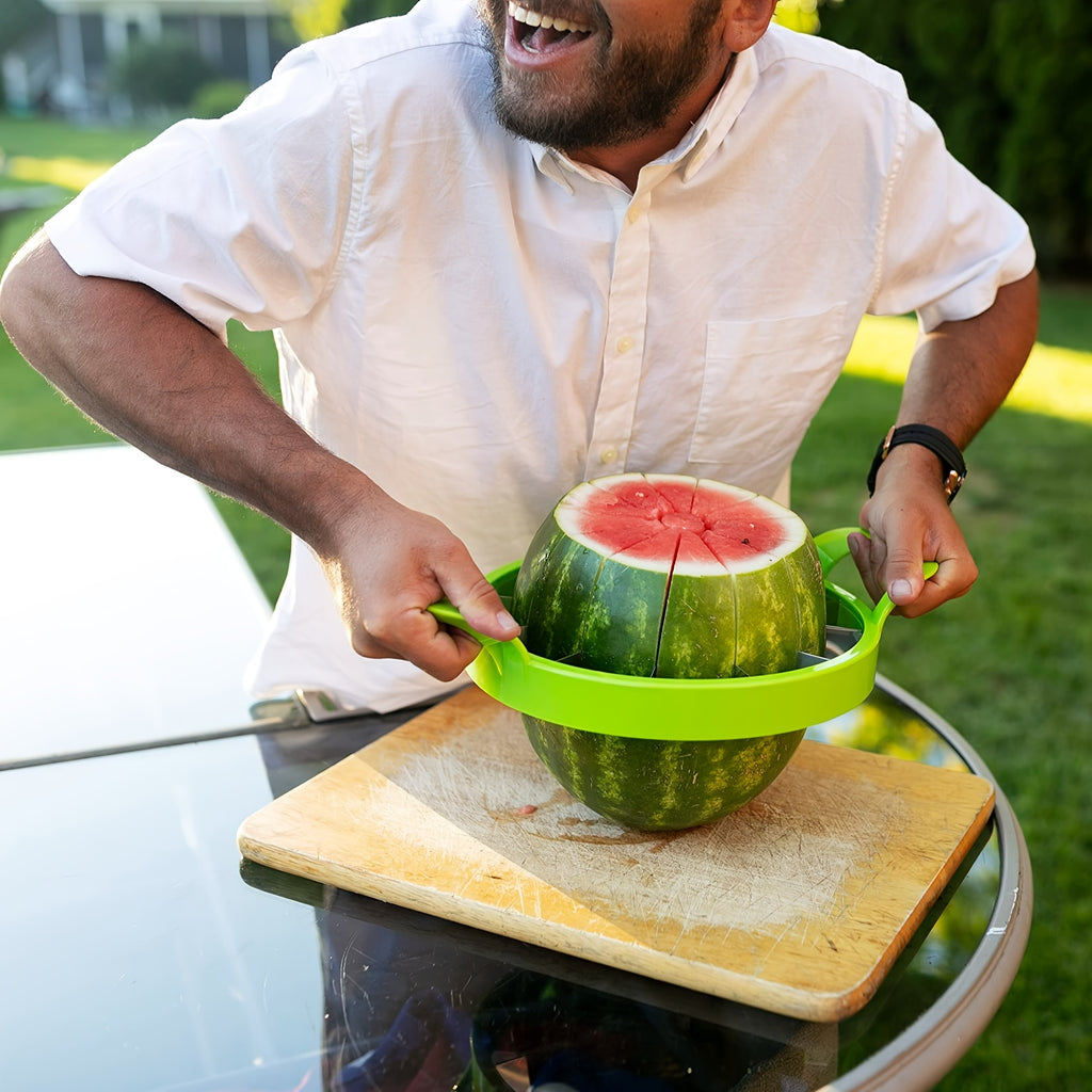 Watermelon Cutter Stainless Steel - Creative Reusable Fruit Separator Slicer Tool for Easy Cutting, Serving & Kitchen Prep