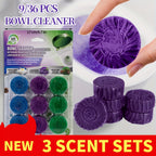 Toilet Bowl Cleaner Tablets 9/36 Pack – Automatic Flush Freshener, Long-Lasting Deodorizer, Stain Remover for Home & RV Toilets