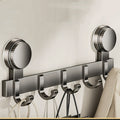 No Drill Adhesive Door Hooks 5 Hooks Strong Load Bearing Wall Hook for Door Back Bathroom Entrance Clothes Hanger Organizer Apartment Renter Friendly