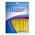 Interdental Brushes 36 Pack L-Shaped - Soft Nylon Bristle Floss Picks for Braces Teeth Cleaning Sensitive Gums Adults Multiple Sizes