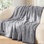 Liquid-Proof Reversible Sherpa Pet Blanket & Furniture Protector – Dog & Cat Throw Cover for Sofa, Bed & Couch | Small, Medium & Large Pets | Light Gray, Khaki, Beige
