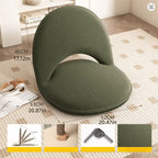 Foldable Floor Chair Lazy Sofa Recliner with 5-Level Adjustable Backrest for Living Room Bedroom Camping Concerts – Ergonomic Lounge Seat