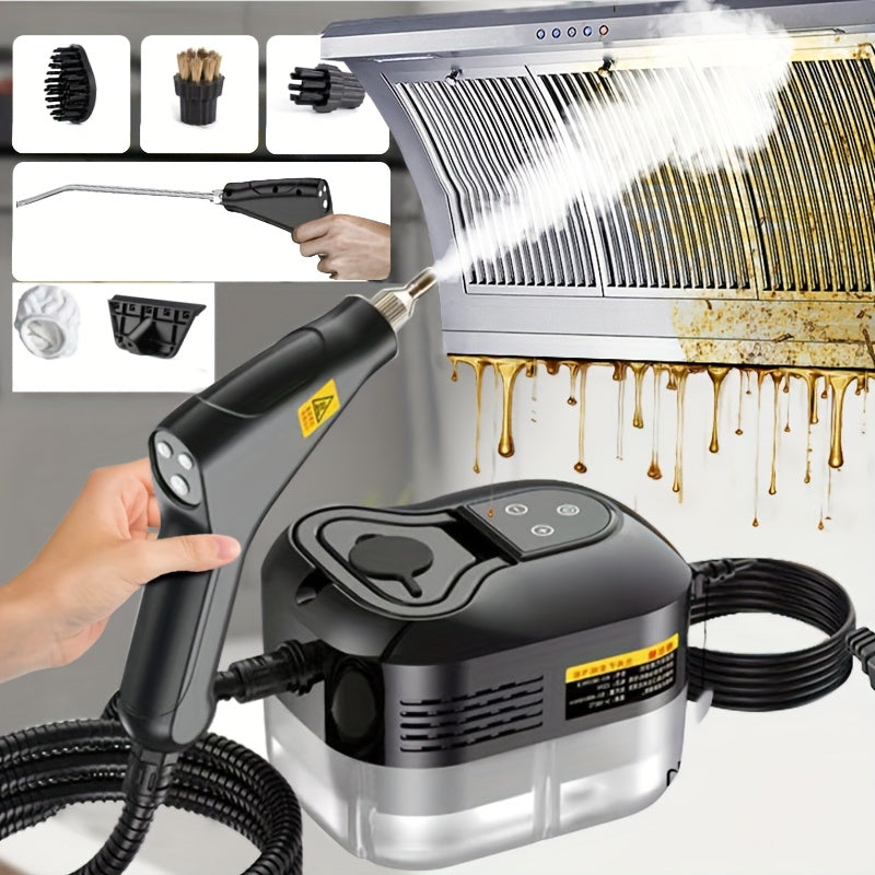 Handheld High Pressure Steam Cleaner High Temperature Portable Steam Mop LCD Display Gear Control 40oz Tank for Kitchen Carpet Sofa Upholstery