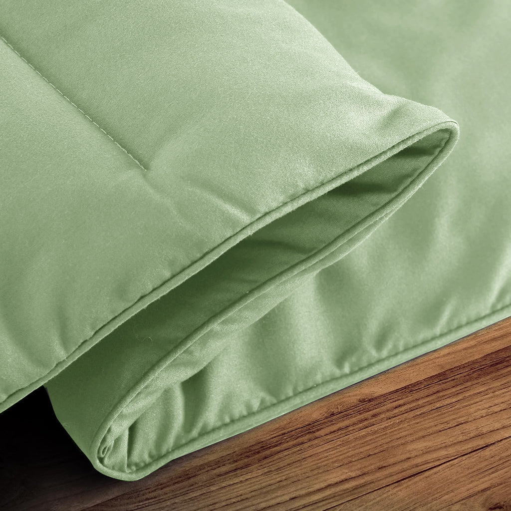 All Season Comforter with Corner Tabs & Box Stitching – Soft Fluffy Lightweight Hotel-Quality Duvet Insert for Twin Queen King, Breathable Year-Round Bedding