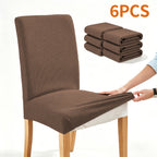 Dining Chair Covers 4/6pcs Set Washable Pet Friendly Dirt & Wear Resistant – Versatile Stretch Slipcovers for Home & Restaurant Seating, 12 Colors