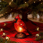 Red Bird Lighted Tabletop Night Lamp - USB Powered Decorative Bird Light for Holiday Home Decor, Christmas Thanksgiving New Year Gift | Nuvia Haven