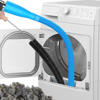 Dryer Vent Cleaning Kit with Flexible Vacuum Hose & Lint Brush Set – Fits Most Vacuums, Removes Lint Buildup Fast, Essential Home Laundry Maintenance Tool for Fire Safety