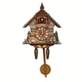 Wooden European Forest Style Cuckoo Wall Clock with Night Mode & Singing Bird – Battery Operated Handmade Carved Cuckoo Clock for Adult Bedroom, Living Room & Home Decor