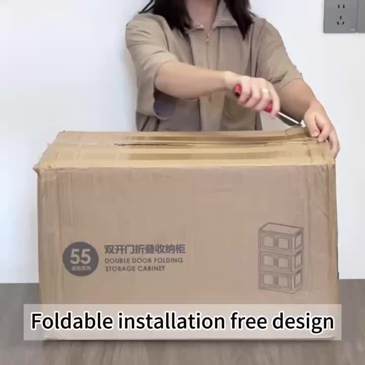 Large Storage Box with Lid Stackable Foldable, Plastic Flip-Top Storage Container for Clothing, Blankets & Home Organization, Multi-Purpose Rectangular Organizer for Home & Office