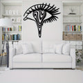 Psychedelic Eye Metal Wall Art Black & White – Exquisite Exotic Style Modern Home Decoration, Unique Artwork for Living Room, Bedroom & Office Wall Decor