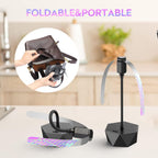 Holographic Blade Table Fly Fan – Silent 360° Rotating Fly Repellent Fan for Outdoor & Indoor Use | Picnics, BBQ, Parties, Restaurants & Kitchens | 2-Pack or 4-Pack