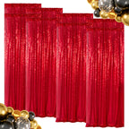 Sequin Backdrop Curtains – Glitter Party & Wedding Background Panels, 2ft×8ft per Panel, 4/6/8 Panel Sets, 29 Colors for Birthday, Stage, Bridal & Event Decor