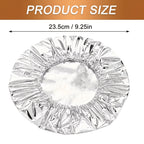 Aluminum Foil Bowl Covers 120pc Heavy Duty Heat Resistant Microwave Safe Protective Covers for Tableware Home Catering Office Dining