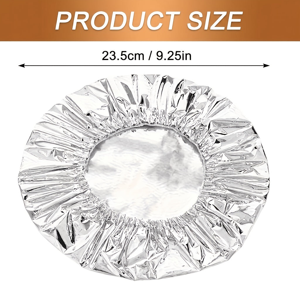 Aluminum Foil Bowl Covers 120pc Heavy Duty Heat Resistant Microwave Safe Protective Covers for Tableware Home Catering Office Dining