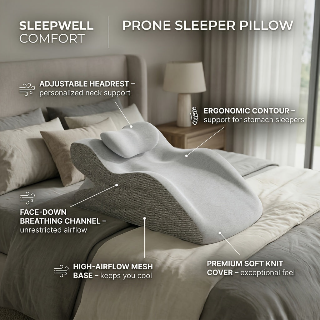 Ergonomic Backrest Pillow for Bed Reading - Multi-Purpose Support Pillow Neck Back Rest Removable Washable Cover Sleeping Reading Office Lounge