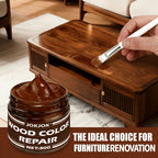 Color-Matching Wood Scratch Repair Paste – Crack & Gouge Filler for Furniture, Doors, Cabinets, Tables, Chairs & Hardwood Floors, Restores Surface Color & Finish, Easy No-Sand Application