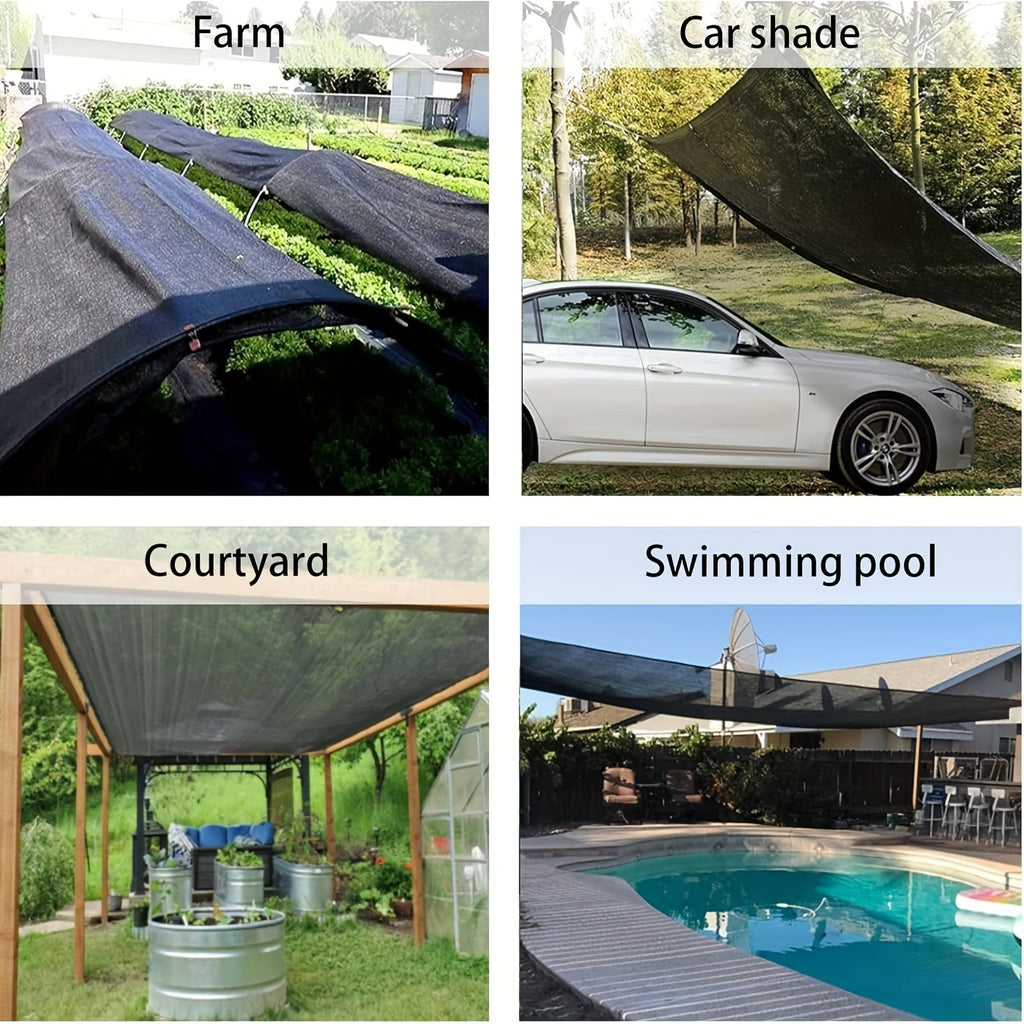 40% Shade Cloth with Grommets for Greenhouse, Garden & Pergola – Mesh Sunshade Netting for Plant Heat Protection, Chicken Coops & Outdoor Patios