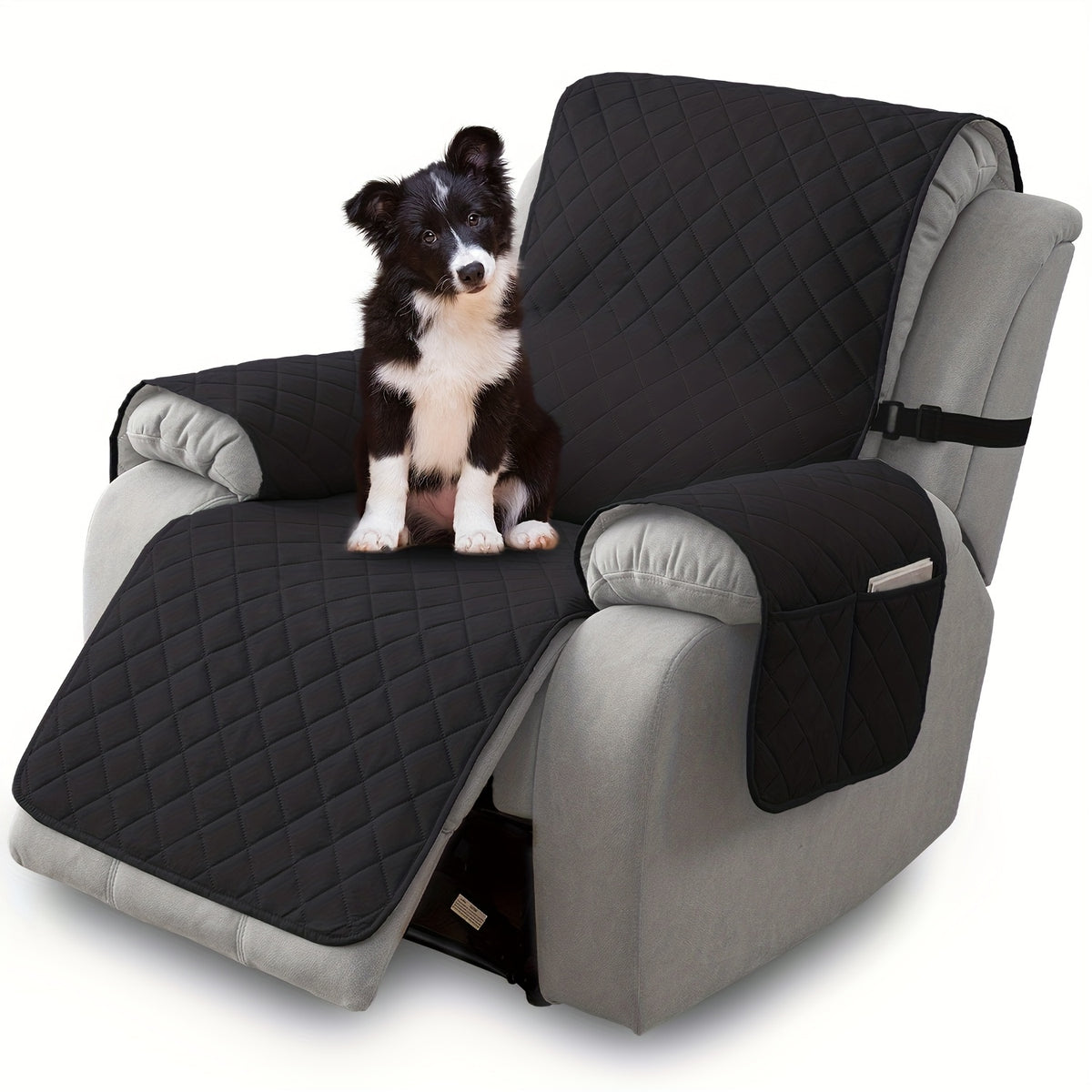 Recliner Chair Cover Non-Slip Pet-Friendly Integrated Furniture Protector Slipcover for Armchair Single Sofa Easy Install Machine Washable for Dogs Cats Living Room