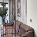 Beaded String Curtain Room Divider Boho Fringe Tassel Doorway Panel – Easy Hang Decorative Bead Curtain for Bedroom, Living Room & Hallway | 2 Colors
