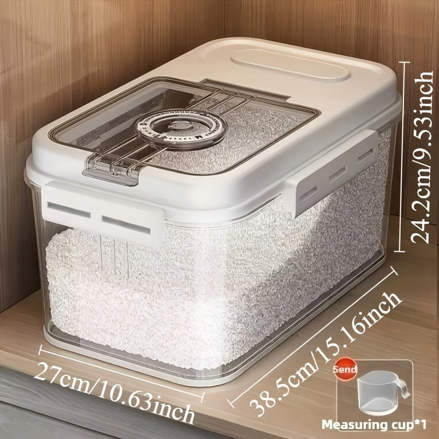 Large Capacity Grain Storage Container Sealed Rice Box Insect-Proof Moisture-Proof Flour Storage Bin for Rice Grains - Multiple Sizes