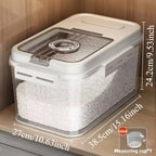 Large Capacity Grain Storage Container Sealed Rice Box Insect-Proof Moisture-Proof Flour Storage Bin for Rice Grains - Multiple Sizes