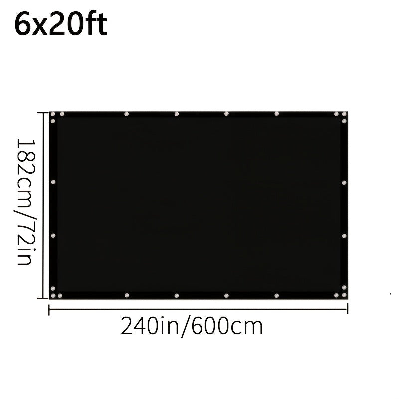 Fence Privacy Screen Multi-Size Heavy Duty HDPE Outdoor Shade Cloth with Cable Zip Ties – 4 5 6 7 8 ft Wide, 15–50 ft Long, Black